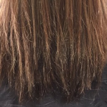 Cutting Edge Salon - I paid $60 for a haircut and this happens. They should fix it or give me back a refund. - Hair Salons Near Me - New York, New York