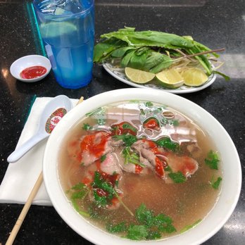 Pho 54 - Pho tai - the broth is great! - Vietnamese Near Me - Garden Grove, California