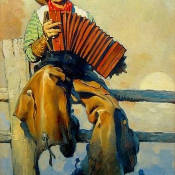 Range Rider - a man playing an accordion - Bars Near Me - Enterprise, Oregon