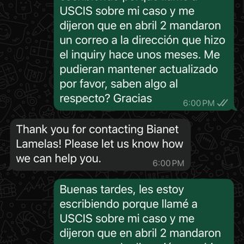 Bianet Lamelas PA - Lack of customer service. Just automated messages - Translation Services Near Me - Hialeah, Florida Bianet Lamelas PA - Lack of customer service. Just automated messages - Translation Services Near Me - Hialeah, Florida