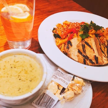 Veggie Grill by Next Level - Vegan grilled chicken pasta and asparagus soup (seasonal) - Vegan Near Me - Pasadena, California Veggie Grill by Next Level - Vegan grilled chicken pasta and asparagus soup (seasonal) - Vegan Near Me - Pasadena, California