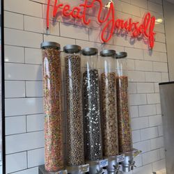 The Waffle Bus - Cereal options for toppings.
