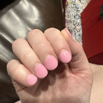 Elegant Nail Spa - Odd shaped nails and cuticles not cleaned up - Nail Salons Near Me - Virginia Beach, Virginia