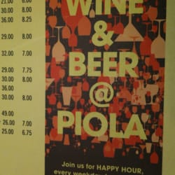 Don't believe everything you read. Regardless of what it says on the website or menu, Happy Hour is only on Friday!