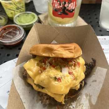 Taco Bamba - Tried the new Smash Burger. Good flavor but definitely on the small side, in size. - Mexican Near Me - Sterling, Virginia