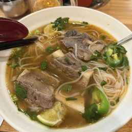 Rib Pho - tough meat