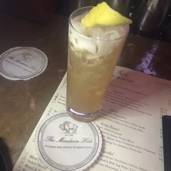 Mandarin Hide - My bourbon citrus concoction - Cocktail Bars Near Me - Saint Petersburg, Florida