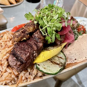 Armav - Filet mignon kabob entree - Mediterranean Near Me - Los Angeles, California