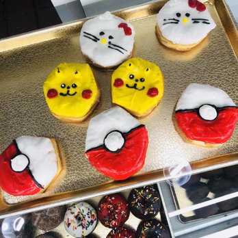 Shipley Do-Nuts - Pokeball, pikachu, and hello kitty donuts - Donuts Near Me - Houston, Texas