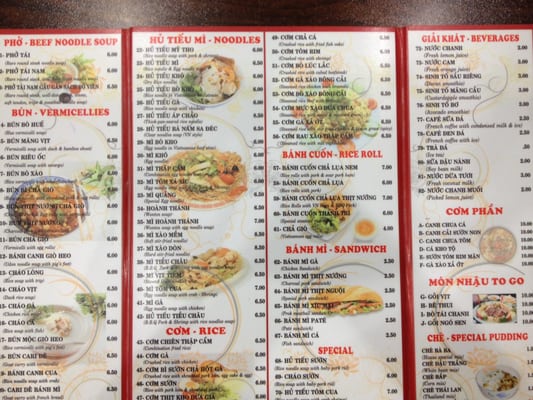 Menu photo 7 Cao Thang Houston, TX