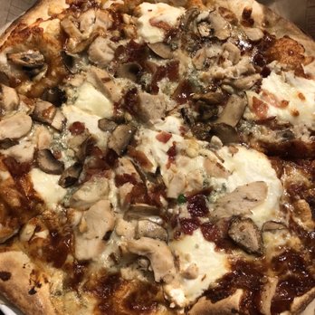 MOD Pizza - Caspian with some customizations, mushroom and bacon - Pizza Near Me - Bloomingdale, Illinois MOD Pizza - Caspian with some customizations, mushroom and bacon - Pizza Near Me - Bloomingdale, Illinois
