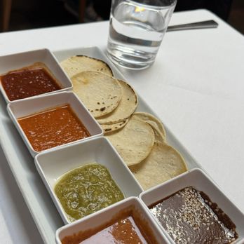 Sazon - Mole tasting plate - Mexican Near Me - Santa Fe, New Mexico Sazon - Mole tasting plate - Mexican Near Me - Santa Fe, New Mexico