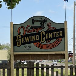 Vintage Sewing Center and Museum - Sign of one of the most interesting places in Tulsa. No other place like it!