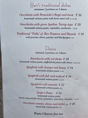 Menu photo 2 Osteria Sopravento Bari, BA Menu photo 2 Osteria Sopravento Bari, BA