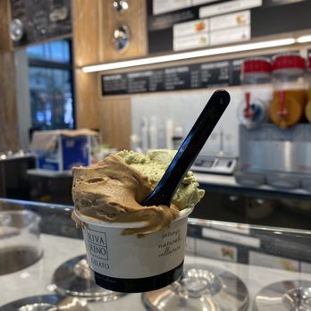 RivaReno Gelato - Pistachio and coffee gelato - Gelato Near Me - Miami, Florida RivaReno Gelato - Pistachio and coffee gelato - Gelato Near Me - Miami, Florida
