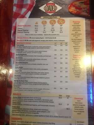 Menu photo 1 Fully Loaded Pizza Watkinsville, GA Menu photo 1 Fully Loaded Pizza Watkinsville, GA