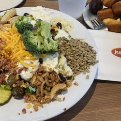 Let's go. Yes there is lettuce under there somewhere