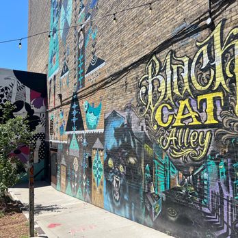 Black Cat Alley - 7/28/23 Cool - Public Art Near Me - Milwaukee, Wisconsin