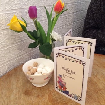 The Hidden Lane Tearoom - Cute tiny menus and fresh flowers for decoration. - Tea Rooms Near Me - Glasgow, GLG The Hidden Lane Tearoom - Cute tiny menus and fresh flowers for decoration. - Tea Rooms Near Me - Glasgow, GLG