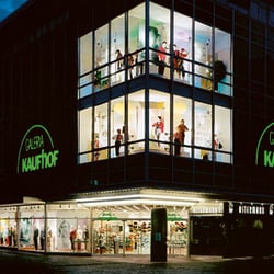 Galeria Kaufhof - GALERIA Kaufhof Paderborn Außenansicht bei Nacht