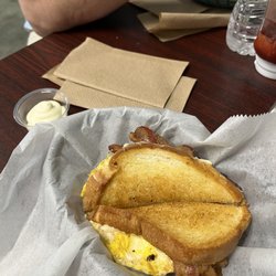 Kramer’s  Scoops and Subs - Egg cheese and bacon sandwich