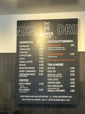 Menu photo 3 James Coffee San Diego, CA