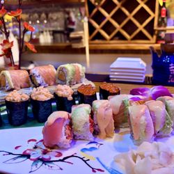 Fuji Japanese Restaurant - Perfect Roll, Double Salmon Roll, Spicy Scallops, Ikura
