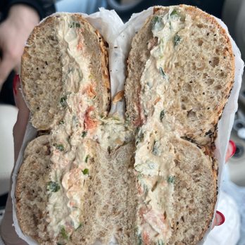 Kupel's Bakery - Everything with Miami lox - Bakeries Near Me - Brookline, Massachusetts