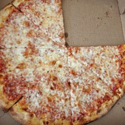 Grappelli's Craft Pizza - Cheese pizza, pillaged before shot