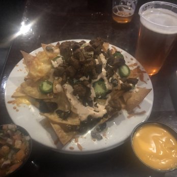 Sagos Tavern - Carne asada nachos (nacho cheese and pick on the side) $5 on happy hour with an ice cold Magic Hat #9 also on hh - Bars Near Me - Las Vegas, Nevada Sagos Tavern - Carne asada nachos (nacho cheese and pick on the side) $5 on happy hour with an ice cold Magic Hat #9 also on hh - Bars Near Me - Las Vegas, Nevada