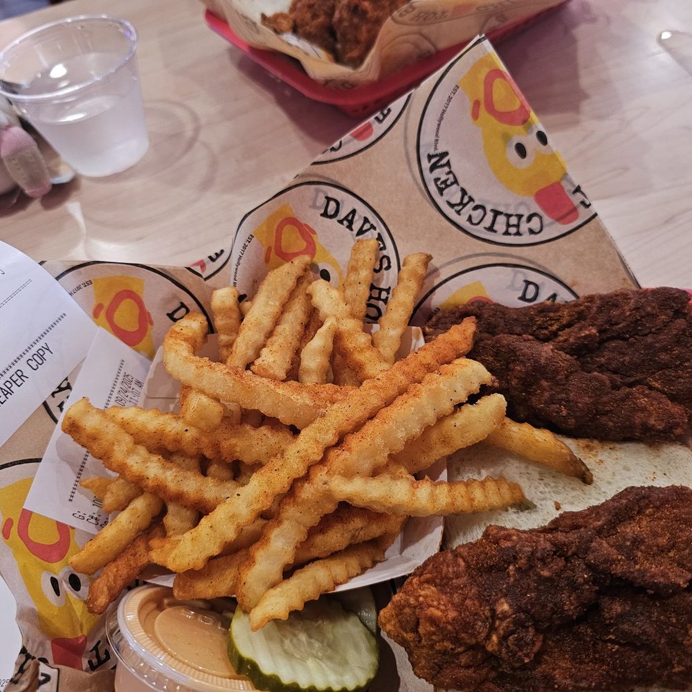 Dave's Hot Chicken - Reaper rubbed chicken strips. - Chicken Shop Near Me - Jacksonville, Florida Dave's Hot Chicken - Reaper rubbed chicken strips. - Chicken Shop Near Me - Jacksonville, Florida