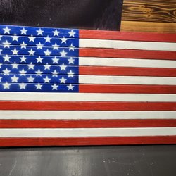 Freedom Armory - Custom made wooden flags for your home or outdoors to represent America.