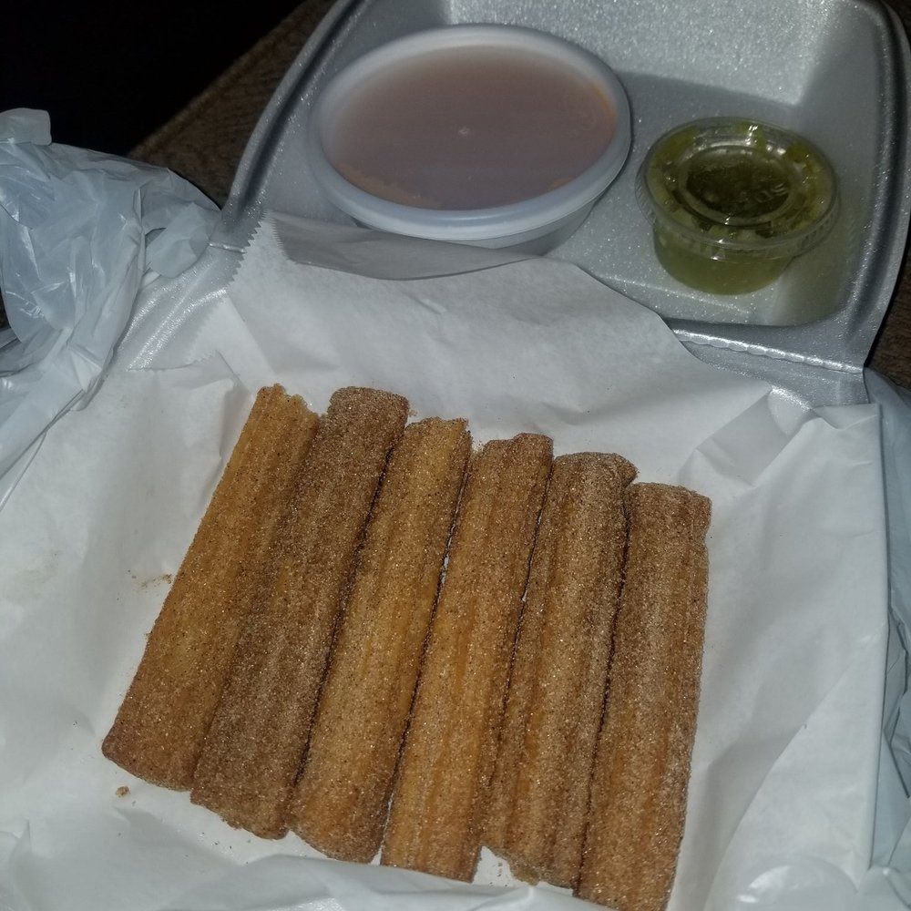 Mariscos Las Islas Marias - Churos with my salsa from the empanadas I ordered. - Mexican Near Me - Corona, California Mariscos Las Islas Marias - Churos with my salsa from the empanadas I ordered. - Mexican Near Me - Corona, California