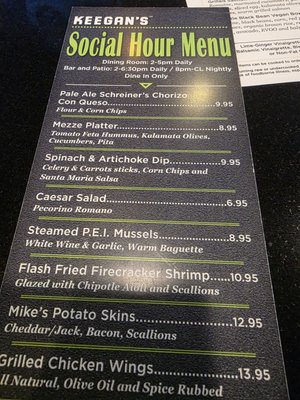 Menu photo 3 Keegan's Grill Phoenix, AZ