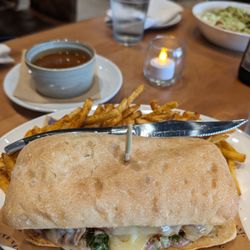 The Big Lieutenant - Pozole pork "French dip"