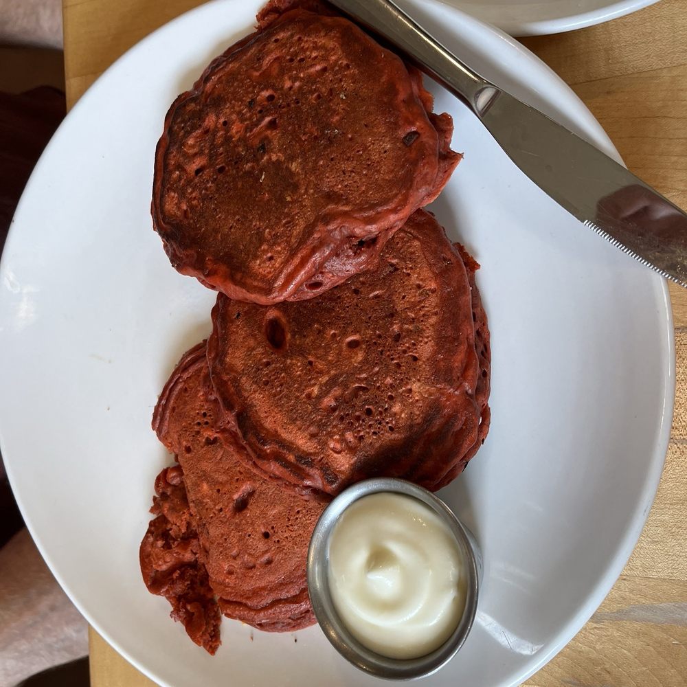 Red Spire Brunch House - Red Velvet Pancake - Cocktail Bars Near Me - Traverse City, Michigan Red Spire Brunch House - Red Velvet Pancake - Cocktail Bars Near Me - Traverse City, Michigan