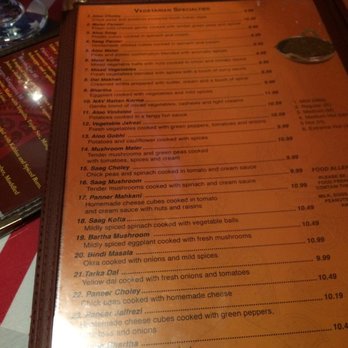 Royal India - Vegetarian Section - Indian Near Me - Reno, Nevada