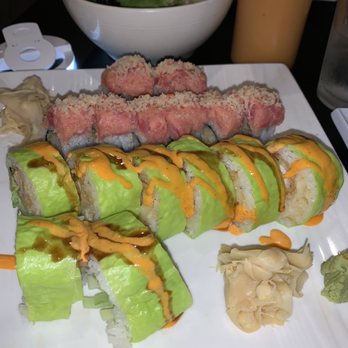 Nizi Sushi - Kamikaze Roll (back) and Mike's Roll (front) - Japanese Near Me - East Rutherford, New Jersey