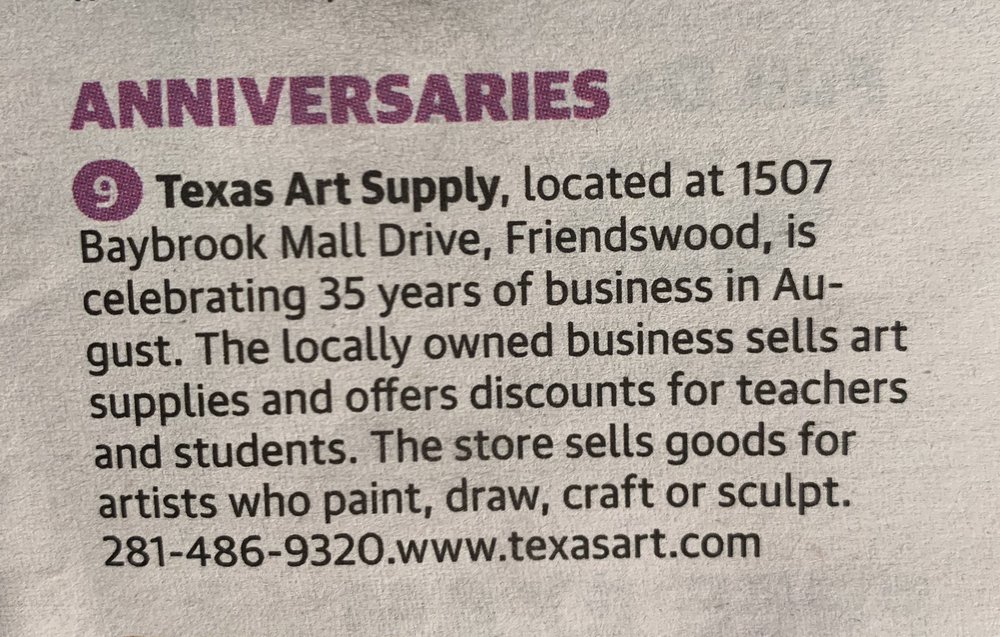 TEXAS ART SUPPLY Updated June 2024 18 Photos & 13 Reviews 1507