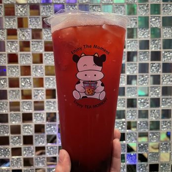 Tea Moment - Pretty generously sized drinks. Strawberry guava fruit tea with boba. - Bubble Tea Near Me - Fremont, California Tea Moment - Pretty generously sized drinks. Strawberry guava fruit tea with boba. - Bubble Tea Near Me - Fremont, California