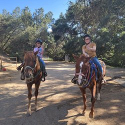 Marshall Canyon Equestrian Center - Me and my granddaughter at the end of our ride.