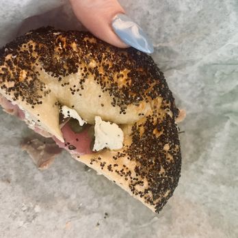 Old Salt Fish and Bagels - Kipper sandwich on poppy seed bagel - Bagels Near Me - Seattle, Washington Old Salt Fish and Bagels - Kipper sandwich on poppy seed bagel - Bagels Near Me - Seattle, Washington