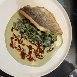 Branzino entree split serving
