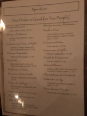 Menu photo 7 Spanish Tavern Newark, NJ