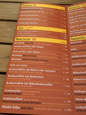 Menu photo 5 Tigges Dusseldorf, NW