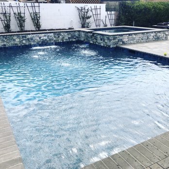 Sapphire Pool and Spa - Water sheer descent with deck jets and Baja shelf. - Pool & Hot Tub Service Near Me - Chino, California Sapphire Pool and Spa - Water sheer descent with deck jets and Baja shelf. - Pool & Hot Tub Service Near Me - Chino, California
