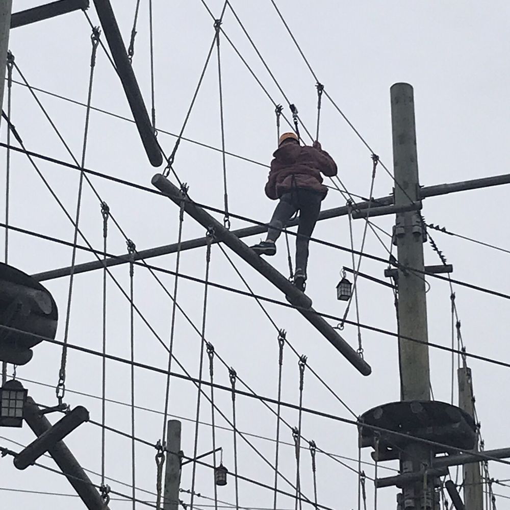 One of the higher ropes