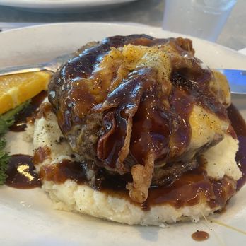 Leesport Diner - Mile High Meatloaf with bacon, cheddar cheese, and barbecue sauce. - Breakfast & Brunch Near Me - Leesport, Pennsylvania Leesport Diner - Mile High Meatloaf with bacon, cheddar cheese, and barbecue sauce. - Breakfast & Brunch Near Me - Leesport, Pennsylvania
