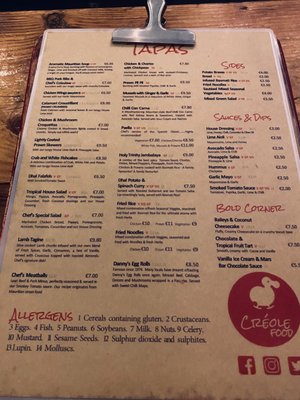 Menu photo 1 creole food Bray, WW
