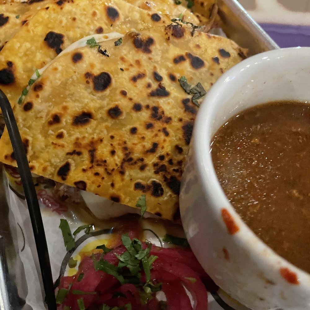 Calacas Tacos & Beer - Birria quesadilla...average - Tacos Near Me - Pharr, Texas Calacas Tacos & Beer - Birria quesadilla...average - Tacos Near Me - Pharr, Texas
